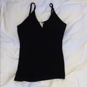 Ribbed Black Tank Top
